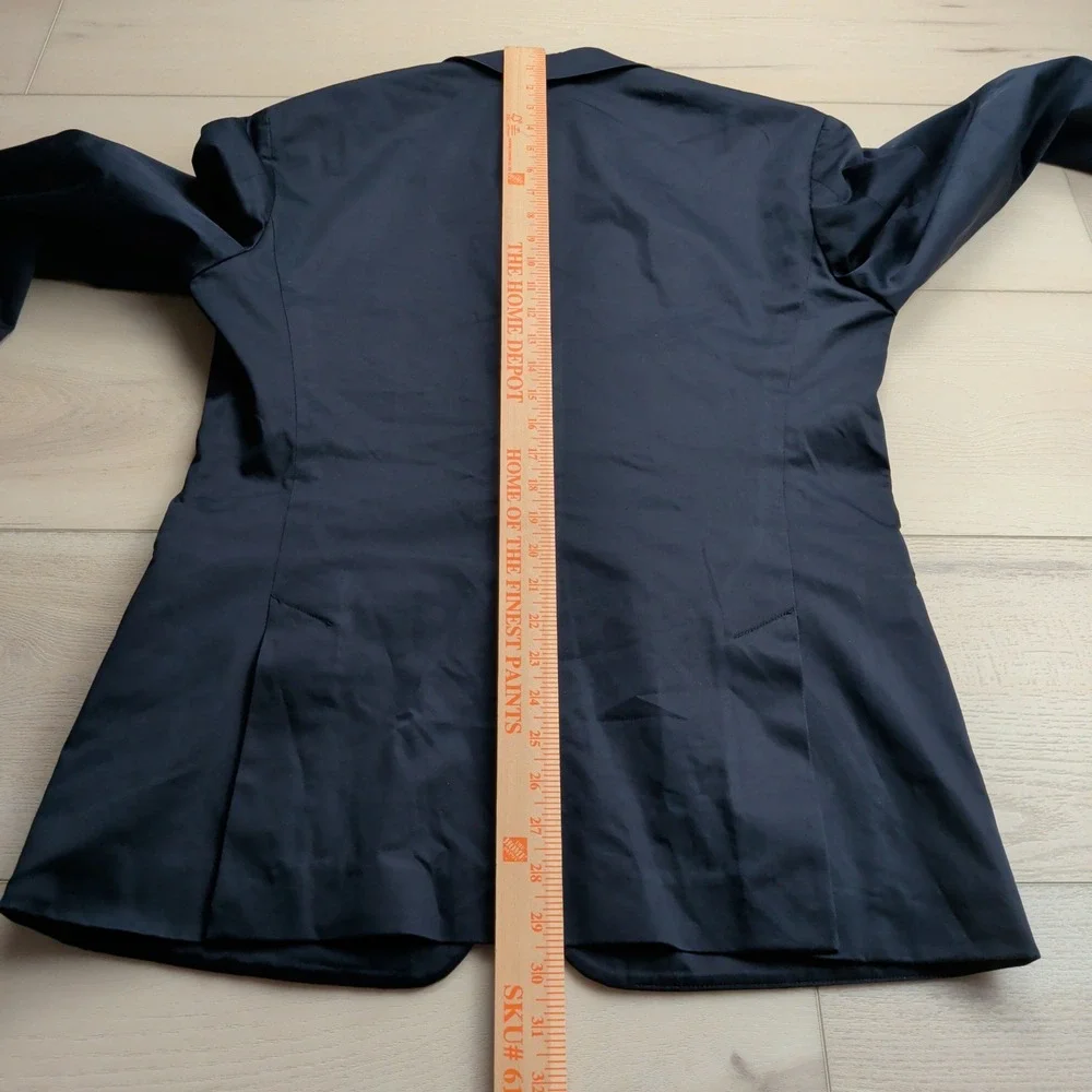 Vince Navy Blazer Jacket Mens 40R Navy Blue‎ Cotton Stretch Unlined Sport Coat